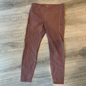 Outdoor Voices Mauve Leggings with Side Pockets